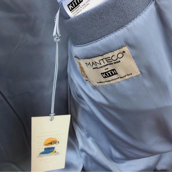 NWT KITH x Invisible Friends Size M - Wool Varsity Jacket Blue Limited Edition - Picture 9 of 11